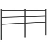 Tête de lit métal noir 160 cm 