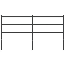 Tête de lit métal noir 160 cm 