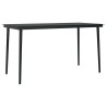 Ensemble à manger jardin coussins 5pcs marron poly rotin verre 