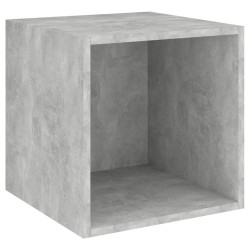 Ensemble de meuble TV 2 pcs Gris béton Bois d'ingénierie 