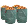 Sacs à déchets de jardinavec poignées 4 pcs pliables ronds verts 300 L 