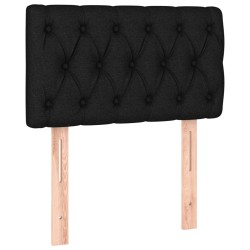 Sommier à lattes de lit et matelas Noir 80x200 cm Tissu 