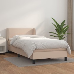 Sommier à lattes de lit avec matelas Cappuccino 80x200 cm 