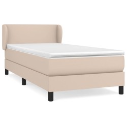 Sommier à lattes de lit avec matelas Cappuccino 80x200 cm 