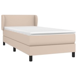 Sommier à lattes de lit avec matelas Cappuccino 80x200 cm 