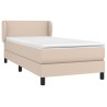 Sommier à lattes de lit avec matelas Cappuccino 80x200 cm 