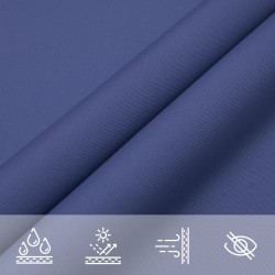 Voile de parasol tissu oxford rectangulaire 2x4 m bleu 