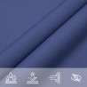 Voile de parasol tissu oxford rectangulaire 2x4 m bleu 