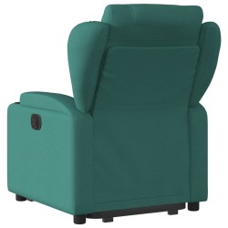 Fauteuil inclinable électrique vert foncé tissu 