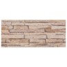Panneaux muraux 3D 14 pcs marron 100x25 cm EPS 