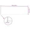 Panneaux muraux 3D 14 pcs marron 100x25 cm EPS 