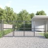 Portal de jardin maille anthracite 350x175 cm acier galvanisé 