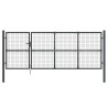 Portal de jardin maille anthracite 350x175 cm acier galvanisé 