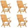 Ensemble à manger de jardin 5 pcs Bois de teck massif 