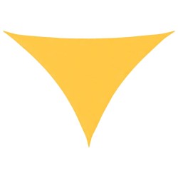 Voile de parasol tissu oxford triangulaire 3x3x4,24 m jaune 