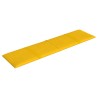 Panneaux muraux 12 pcs Jaune 60x15 cm Velours 1,08 m² 