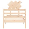 Cadre de lit sans matelas bois massif 