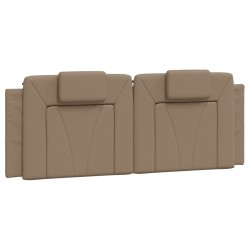 Lit avec matelas cappuccino 140x200 cm similicuir 