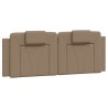 Lit avec matelas cappuccino 140x200 cm similicuir 