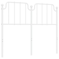 Tête de lit métal blanc 120 cm 
