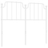 Tête de lit métal blanc 120 cm 