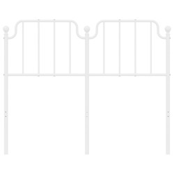 Tête de lit métal blanc 120 cm 