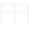 Tête de lit métal blanc 120 cm 