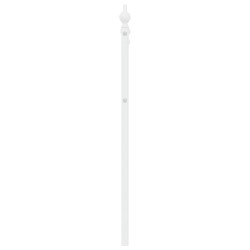 Tête de lit métal blanc 120 cm 