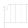 Tête de lit métal blanc 120 cm 
