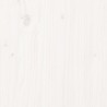Salon de jardin 7 pcs Blanc Bois de pin massif 