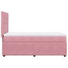 Sommier à lattes de lit avec matelas Rose 100x200 cm Velours 