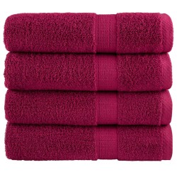 Essuie-mains de qualité supérieure SOLUND 4 pcs bordeaux 