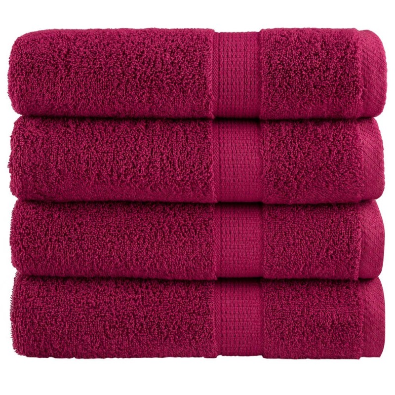 Essuie-mains de qualité supérieure SOLUND 4 pcs bordeaux 