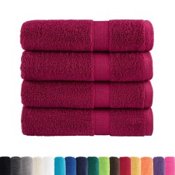 Essuie-mains de qualité supérieure SOLUND 4 pcs bordeaux 