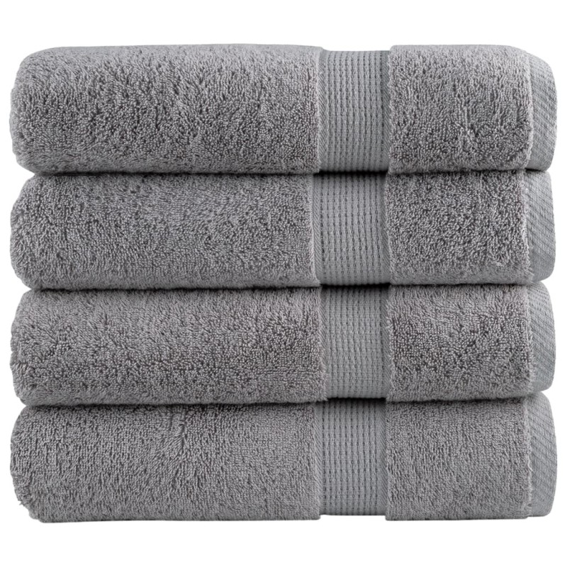 Essuie-mains de qualité supérieure SOLUND 4 pcs gris 600 g/m² 