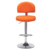 Tabouret de bar Orange Similicuir 