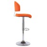 Tabouret de bar Orange Similicuir 