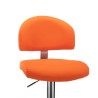 Tabouret de bar Orange Similicuir 