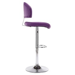 Tabouret de bar Violet Similicuir 