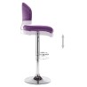 Tabouret de bar Violet Similicuir 