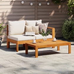 Table de jardin 100x50x27 cm bois d'acacia solide  