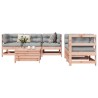 Salon de jardin 6 pcs bois massif sapin de douglas 