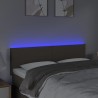 Tête de lit à LED Taupe 144x5x78/88 cm Tissu 