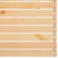 Salon de jardin 8 pcs Bois de pin massif 