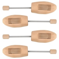 Embauchoirs 2 paires EU 39-42 bois massif lotus 