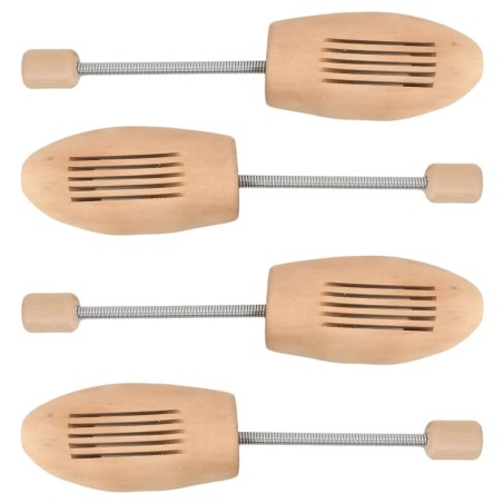 Embauchoirs 2 paires EU 39-42 bois massif lotus 