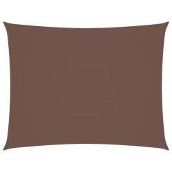 Voile de parasol tissu oxford rectangulaire 5x6 m marron 