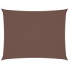 Voile de parasol tissu oxford rectangulaire 5x6 m marron 