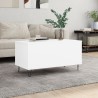 Table basse Blanc 90x44,5x45 cm Bois d'ingénierie 