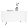 Table basse Blanc 90x44,5x45 cm Bois d'ingénierie 